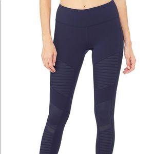 Alo XS Navy Moto Legging